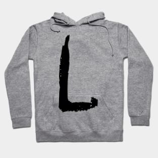 Dark and Gritty Letter L from the Alphabet Hoodie